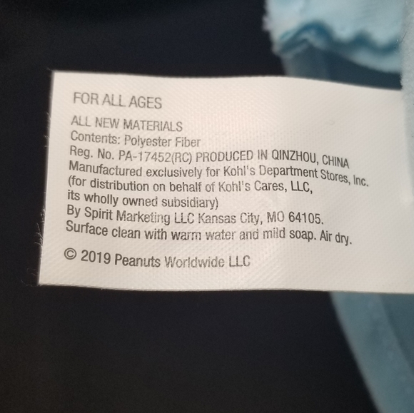 PEANUTS LUCY VAN PELT STUFFED ANIMAL BY KOHLS 2019 - Picture 5 of 8